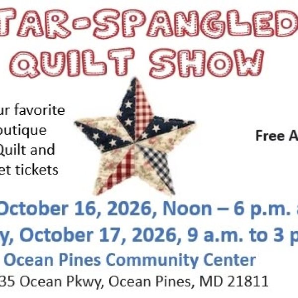 Quilters by the Sea's Star-spangled Quilt Show