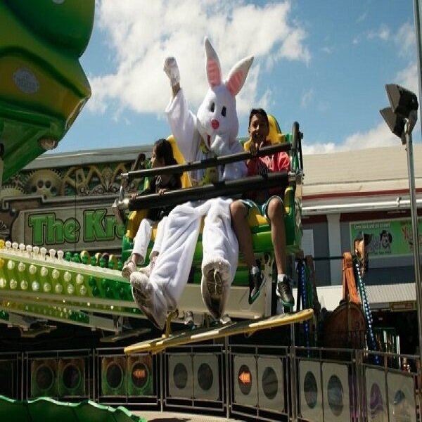 Easter Bunny at Jolly Roger Pier Rides