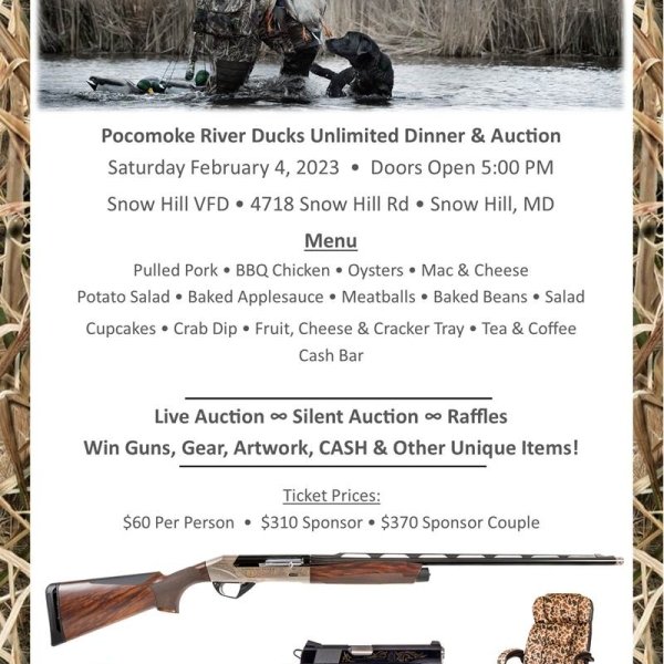 Pocomoke River Ducks Unlimited Dinner & Auction